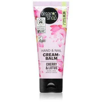 Organic Shop Cherry & Lotus balsam fortifiant pentru maini si unghii Organic Shop Cherry & Lotus balsam fortifiant pentru maini si unghii
