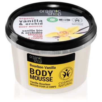 Organic Shop Vanilla & Orchid spuma de corp cu vanilie