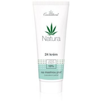 Cannaderm Natura Cream for Oily Skin crema de zi si de noapte pentru ten gras