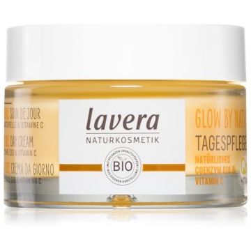 Lavera Glow by Nature crema de zi cu efect revigorant cu vitamina C