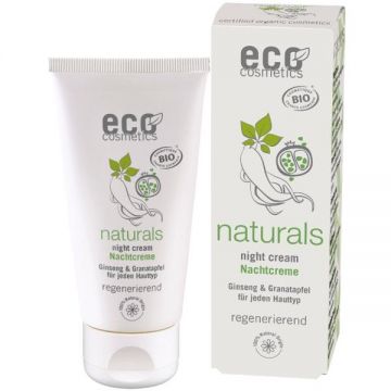 Crema Bio de Noapte cu Ginseng si Rodie Eco Cosmetics, 50 ml
