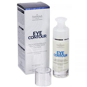 Crema pentru Ochi cu Tripla Actiune si Efect de Netezire- Farmona Eye Contour Dermosmoothing Triple Active Eye Cream, 30 ml