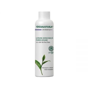 Lotiune Antiacneica Purificatoare cu Ulei Tea Tree Vivanatura, 150 ml