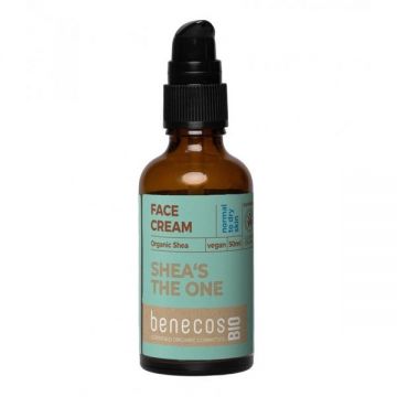 Crema Hidratanta cu Shea penteu Ten Normal-uscat - Shea's The One Benecos Bio, 50 ml Crema Hidratanta cu Shea penteu Ten Normal-uscat - Shea's The One Benecos Bio, 50 ml