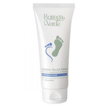 Crema pentru picioare, hidratanta, cu pudra de talc si menta