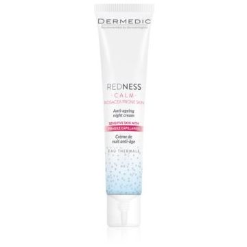 Dermedic Redness Calm cremă de noapte împotriva primelor riduri pentru piele sensibila si inrosita