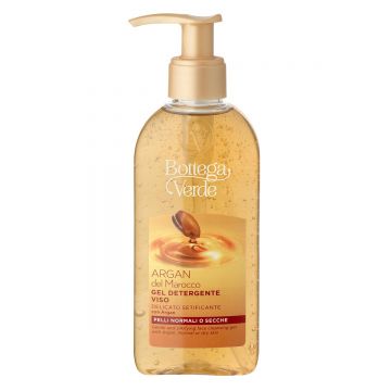 Gel delicat de curatare cu ulei de argan, pentru ten normal si uscat