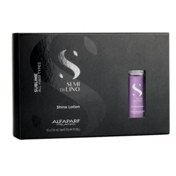 Lotiune pentru Stralucire - Alfaparf Milano Semi di Lino Sublime Shine Lotion, 12 fiole x 13 ml