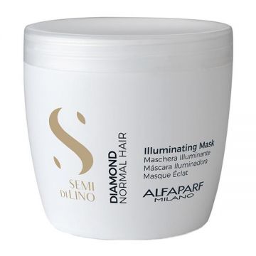 Masca de Stralucire pentru Par Normal - Alfaparf Milano Semi Di Lino Diamond Illuminating Mask, 500 ml