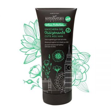 Masca Gel Oxigenanta cu AHA Urban protection MaterNatura, 150ml
