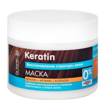 Masca Restructuranta Nutritiva cu Cheratina, Arginina si Colagen Dr. Sante, 300ml Masca Restructuranta Nutritiva cu Cheratina, Arginina si Colagen Dr. Sante, 300ml