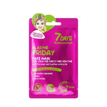 Blazing friday -  face sheet mask for your pre-party prep routine with coconut water & lychee 28 gr