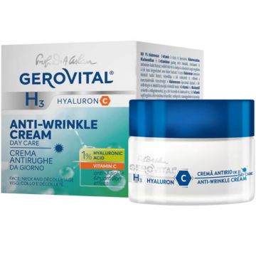 Crema Antirid de Zi - Gerovital H3 Hyaluron C Day Care Anti-Wrinkle Cream, 50 ml
