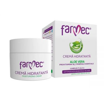 Crema Hidratanta cu Aloe Vera Farmec, 50ml