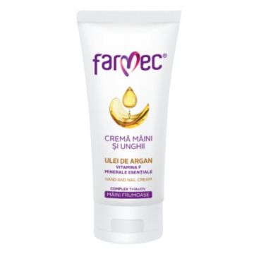 Crema Maini si Unghii cu Argan - Farmec, 100 ml