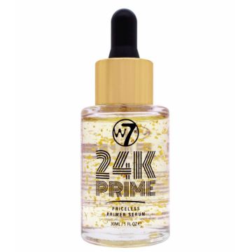 Ser facial cu particule de aur W7 24K Priceless Primer Serum, 30 ml
