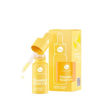 Vitamin c elixir 1.5% radiance facial serum + toner  20 ml