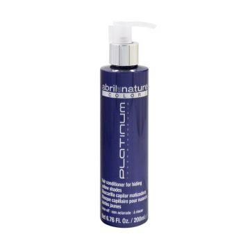 Masca nuantatoare anti yellow pentru nuante reci de blond si par grizonat Platinum Abril et  Nature, 200 ml