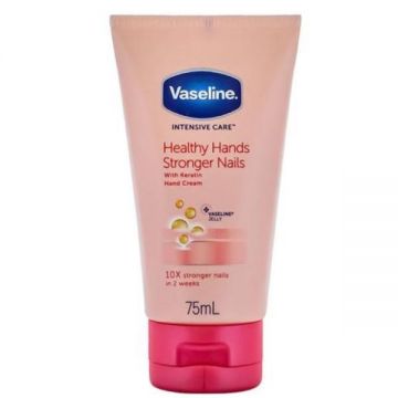 Crema pentru maini si unghii cu keratina Vaseline Intensive Care,75 ml