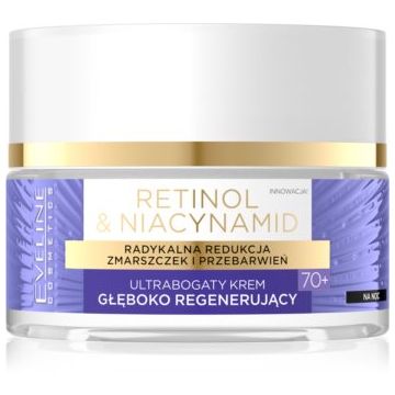 Eveline Cosmetics Retinol & Niacynamid crema de noapte pentru regenerare profunda 70+