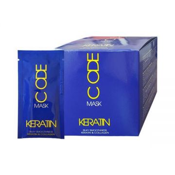 Masca Keratin Code  cu Keratina si Colagen  Set 50 Plicuri x 10ml