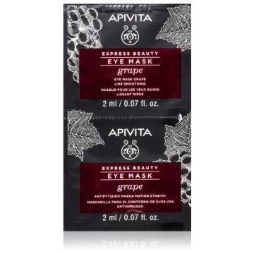Apivita Express Beauty Line Smoothing Eye Mask Grape masca pentru ochi cu efect de netezire