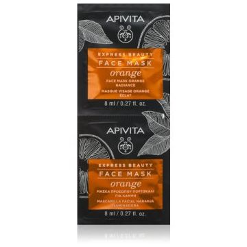 Apivita Express Beauty Radiance Face mask Orange masca iluminatoare faciale