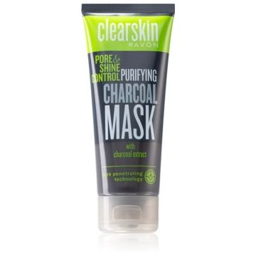 Avon Clearskin  Pore & Shine Control Masca de curățare cu cărbune