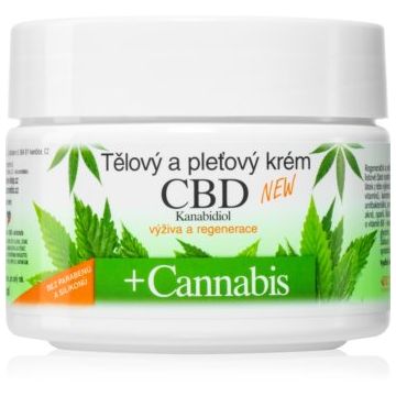 Bione Cosmetics Cannabis CBD Cremă nutritivă pentru față și corp cu CBD