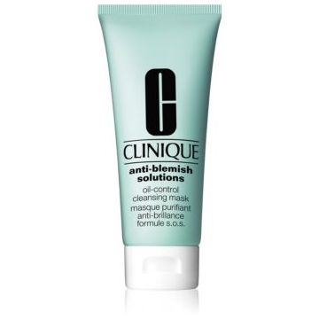 Clinique Anti-Blemish Solutions™ Oil-Control Cleansing Mask masca pentru ten gras și mixt