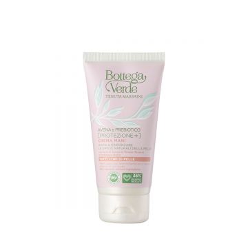 Crema de maini,  hidratanta, cu lapte de ovaz de la Domeniul Massaini si Biolin Prebiotic, 96% ingrediente naturale