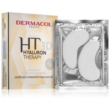 Dermacol Hyaluron Therapy 3D mască hidratantă răcoritoare pentru ochi
