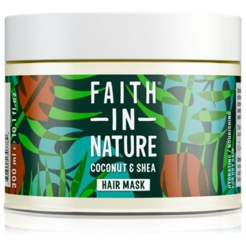 Faith In Nature Coconut & Shea masca hidratanta pentru păr uscat și deteriorat