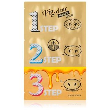 Holika Holika Pig Nose Honey Gold patch-uri de curatare a prilor de pe nas