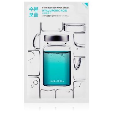 Holika Holika Skin Rescuer Hyaluronic Acid mască textilă hidratantă cu acid hialuronic