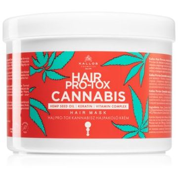 Kallos Hair Pro-Tox Cannabis masca de par regeneratoare cu ulei de canepa