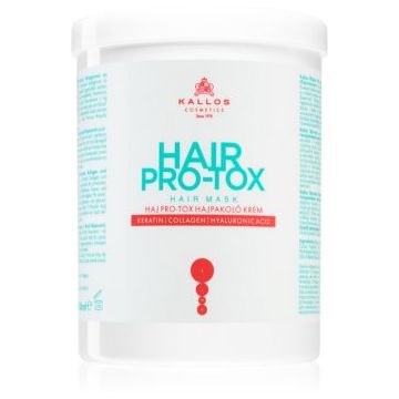 Kallos Hair Pro-Tox Masca pentru par deteriorat cu ulei de cocos, acid hialuronic si colagen