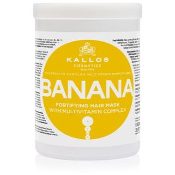 Kallos KJMN Professional Banana mască fortifiantă cu complex de multivitamine