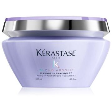 Kérastase Blond Absolu Masque Ultra-Violet îngrijire profundă pentru păr în nuanțe reci de blond, decolorat sau șuvițat