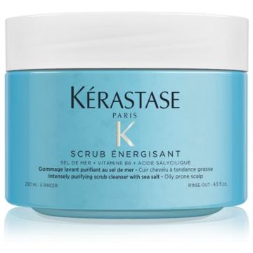 Kérastase Fusio Scrub Énergisant exfoliant de curățare pentru un scalp seboreic