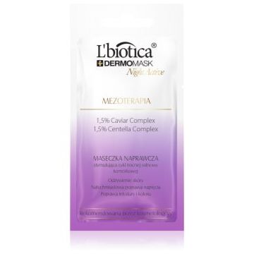 L’biotica DermoMask Night Active Masca cu efect de mezoterapie