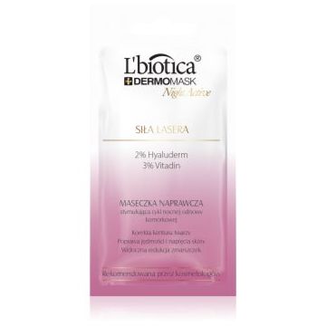 L’biotica DermoMask Night Active Masca de întinerire intensă cu celule stem