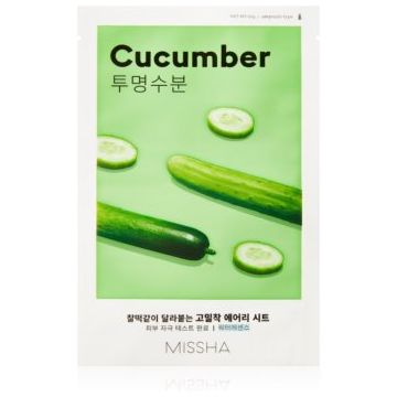 Missha Airy Fit Cucumber Masca hidratanta cu efect revitalizant sub forma de foaie pentru tenul uscat