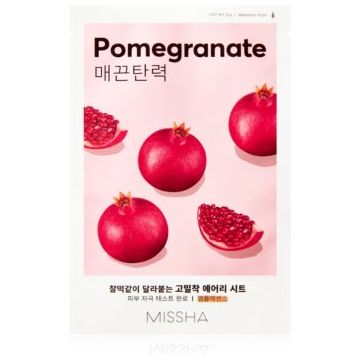 Missha Airy Fit Pomegranate masca de celule cu efect balsamic si revigorant