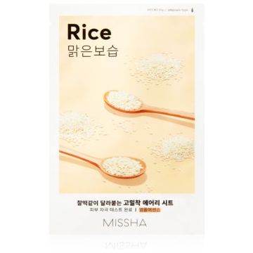 Missha Airy Fit Rice masca de celule cu efect de curatare si reimprospatare