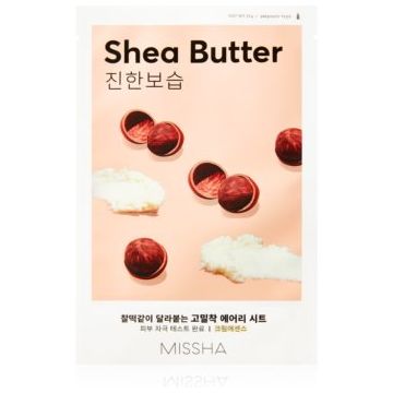 Missha Airy Fit Shea Butter masca de celule cu efect hidrantant si hranitor