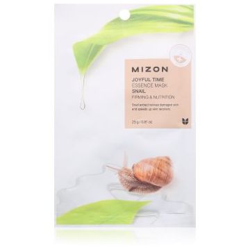 Mizon Joyful Time Snail mască textilă nutritivă cu efect de întărire