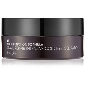 Mizon Multi Function Formula  Snail Masca pentru ochi pentru reducerea cearcanelor cu aur