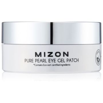 Mizon Pure Pearl Eye Gel Patch masca hidrogel pentru ochi  împotriva ridurilor și a cearcănelor întunecate