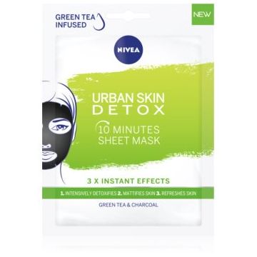 Nivea Urban Skin Detox mască activă și detoxifiantă cu carbon activ
